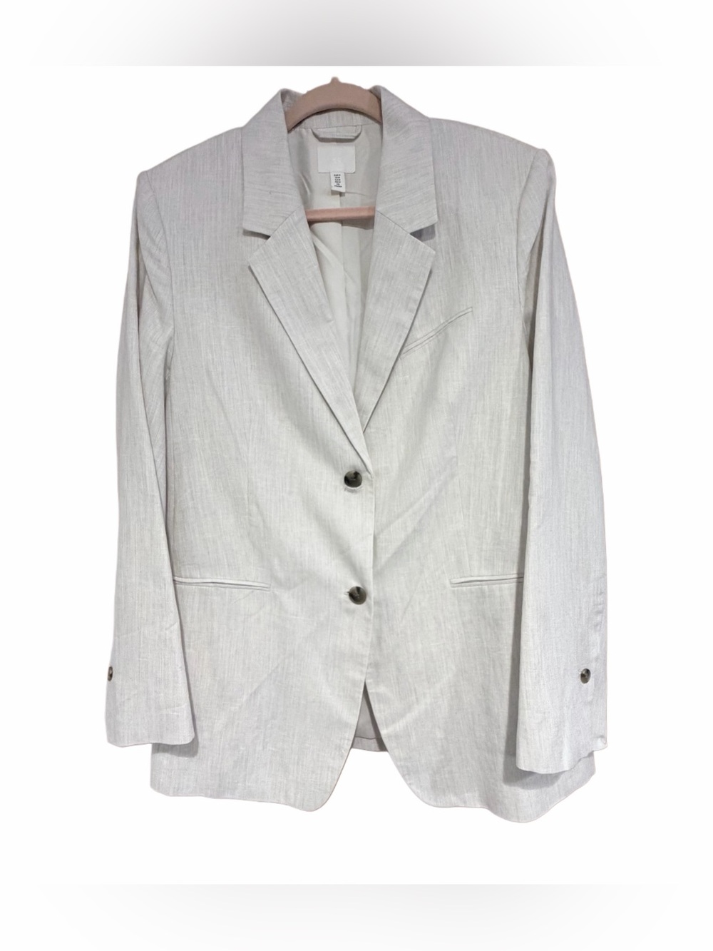 H&M Light Gray Women's Single-Breasted Blazer